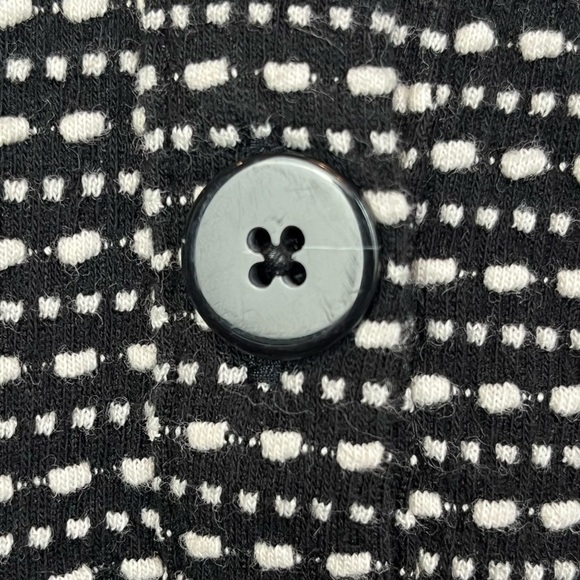 LOFT Textured Swing Dress 3/4 Sleeve Back Buttons Large P - Picture 15 of 16